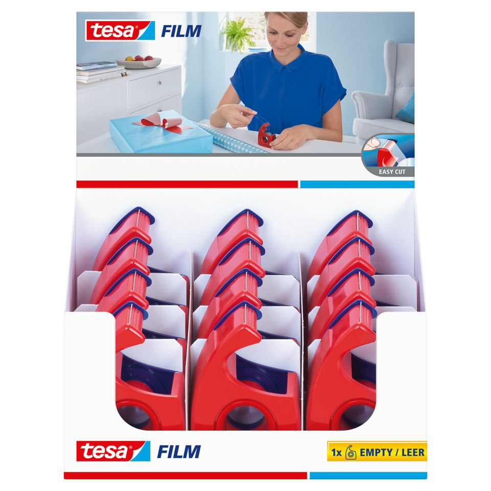 Geschenkverpackung, Zellophan, Tapedispenser, Abroller, Verpackungsklebeband