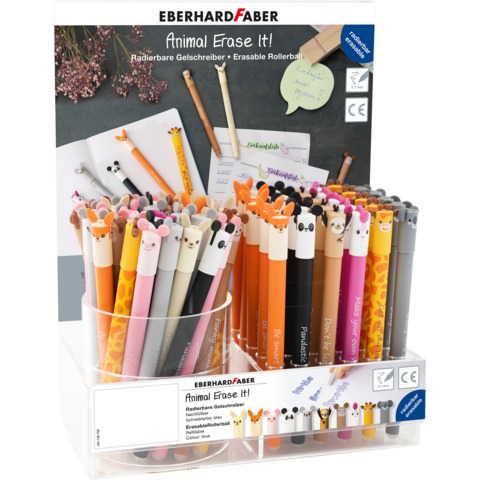 Warenpaket Gelschreiber Animal Erase It!, sortiert EBERHARD FABER 560103