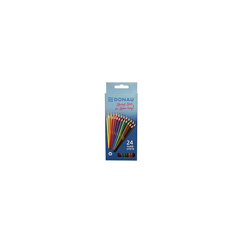 Farbstifte, 24 Stück, Blister, sortiert in Karton-Etui DONAU 3810001-99