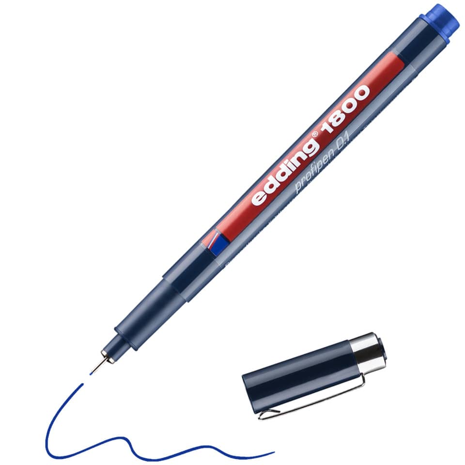 fineliner, Stift, blauer Tint, Kugelschreiber?