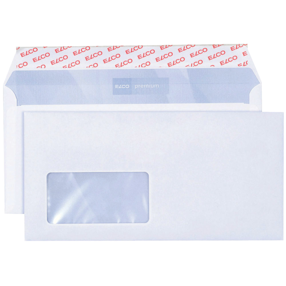 Brieftasche, Umschlag, Versand, transparentes Fenster, weiß