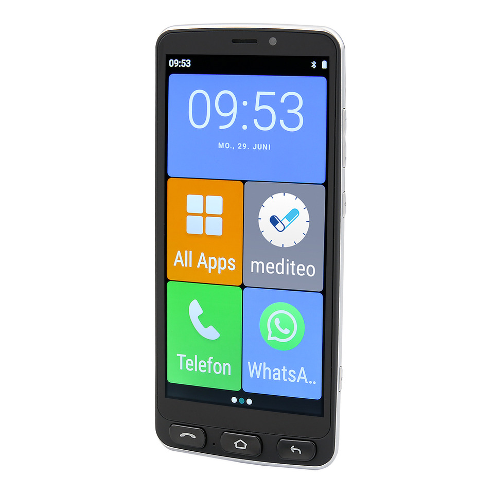 smartphone, mobiltelefon, touchscreen, vierfache startbildschirm, WhatsApp