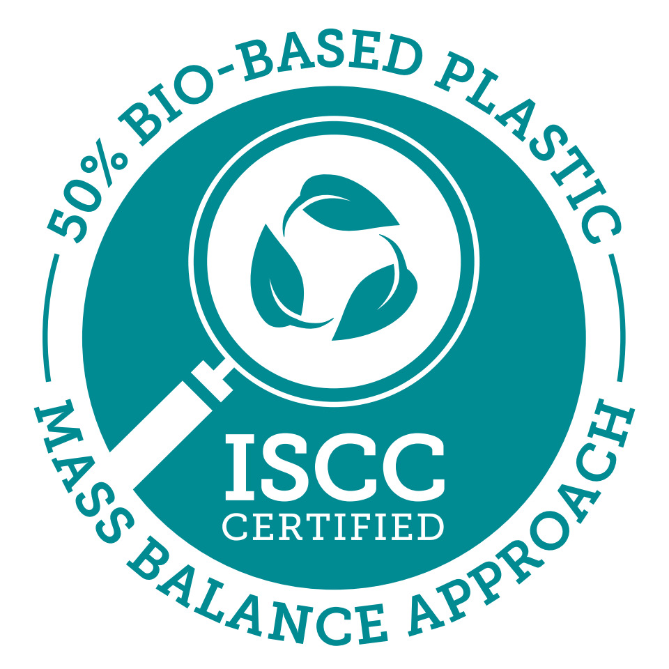 ISCC, Zertifiziert, Bio-basierte Kunststoff, 50% Bio, Plastik
