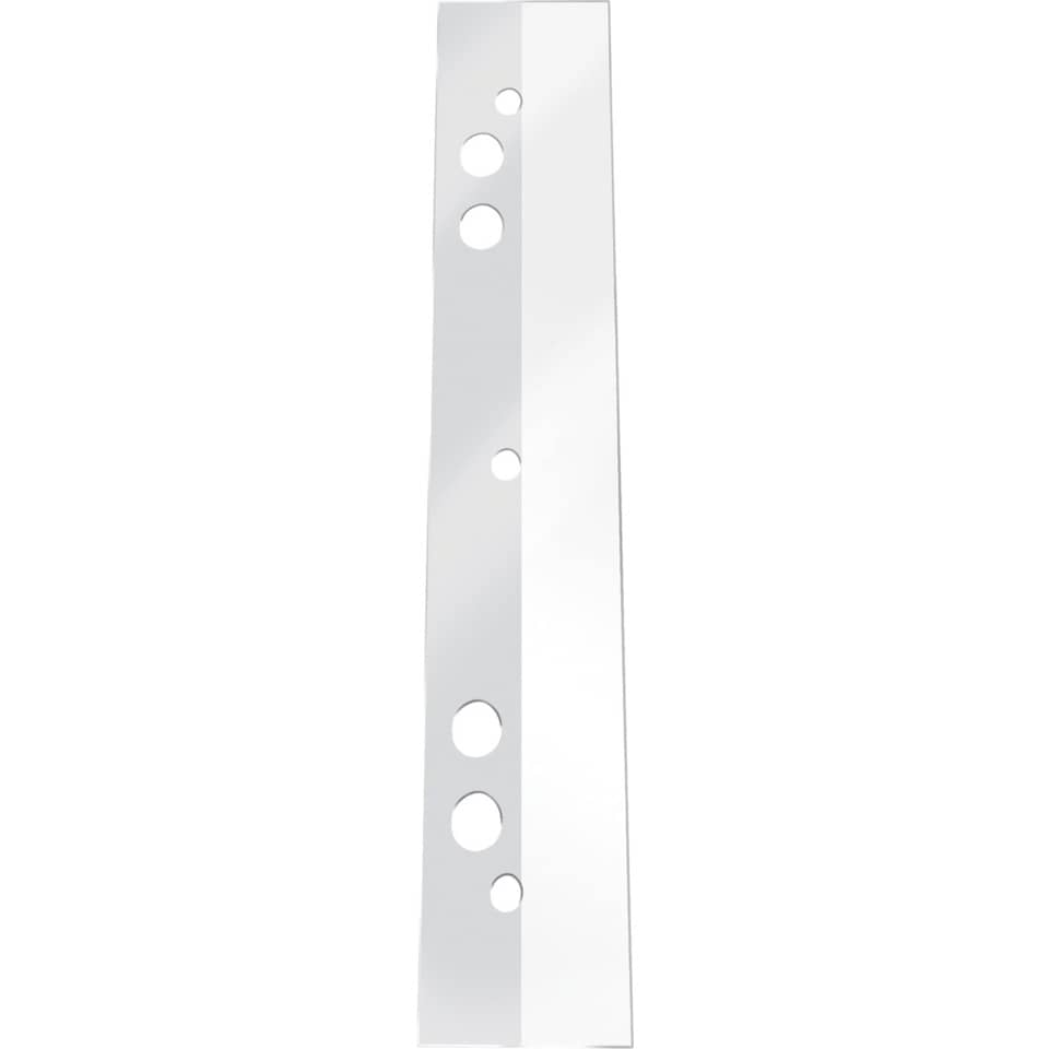 metallregalträger, lochmuster, durchbrochene schiene, stahlband, silberfarbig