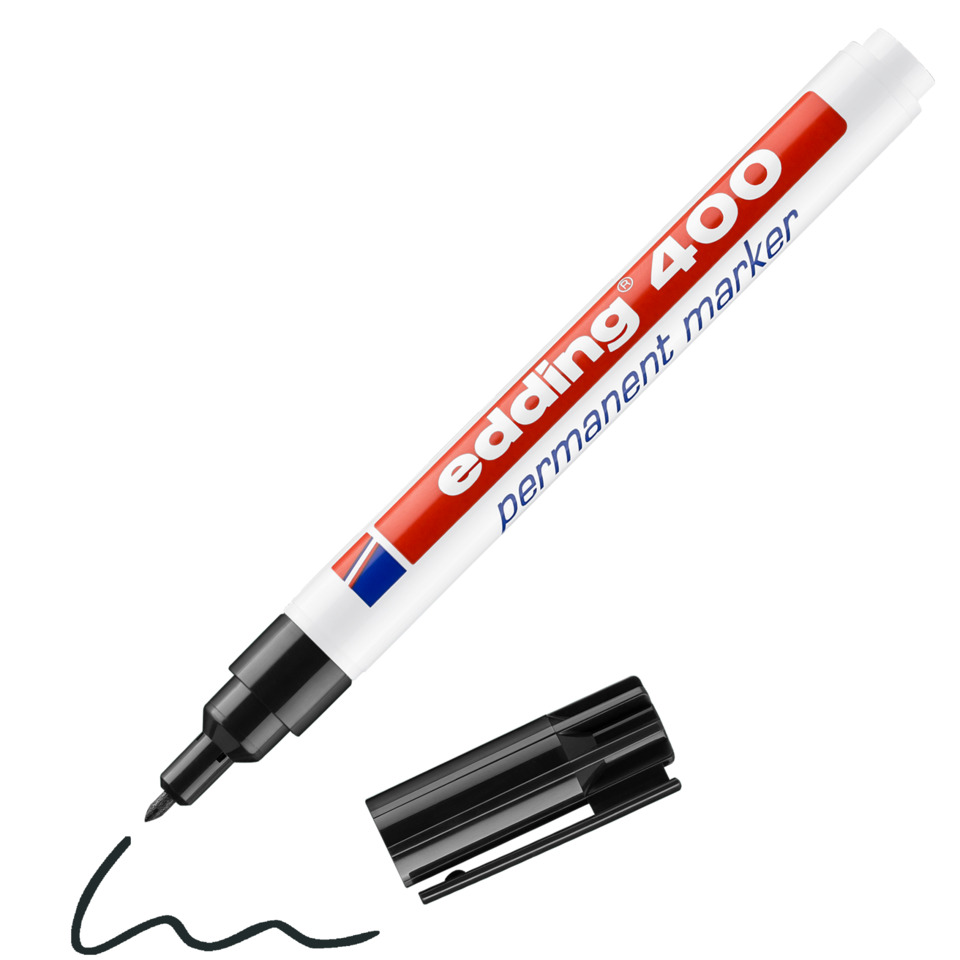 Permanentmarker, Marker, Schwarz, Feinspitze, Tafelstift