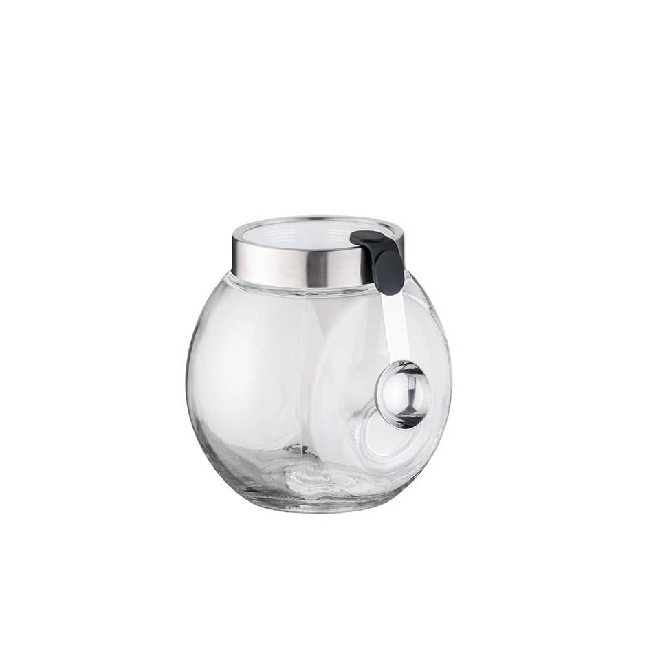 Glasglas, Snackglas, Deckel, Transparent, Glaswaren