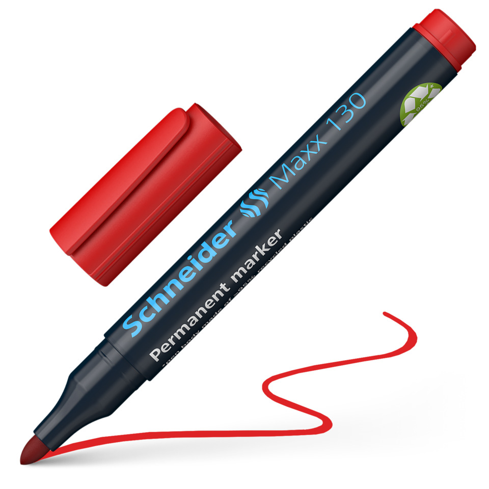Permanentmarker, Rotkappe, MarkerStift, Schneider, FeinerStift