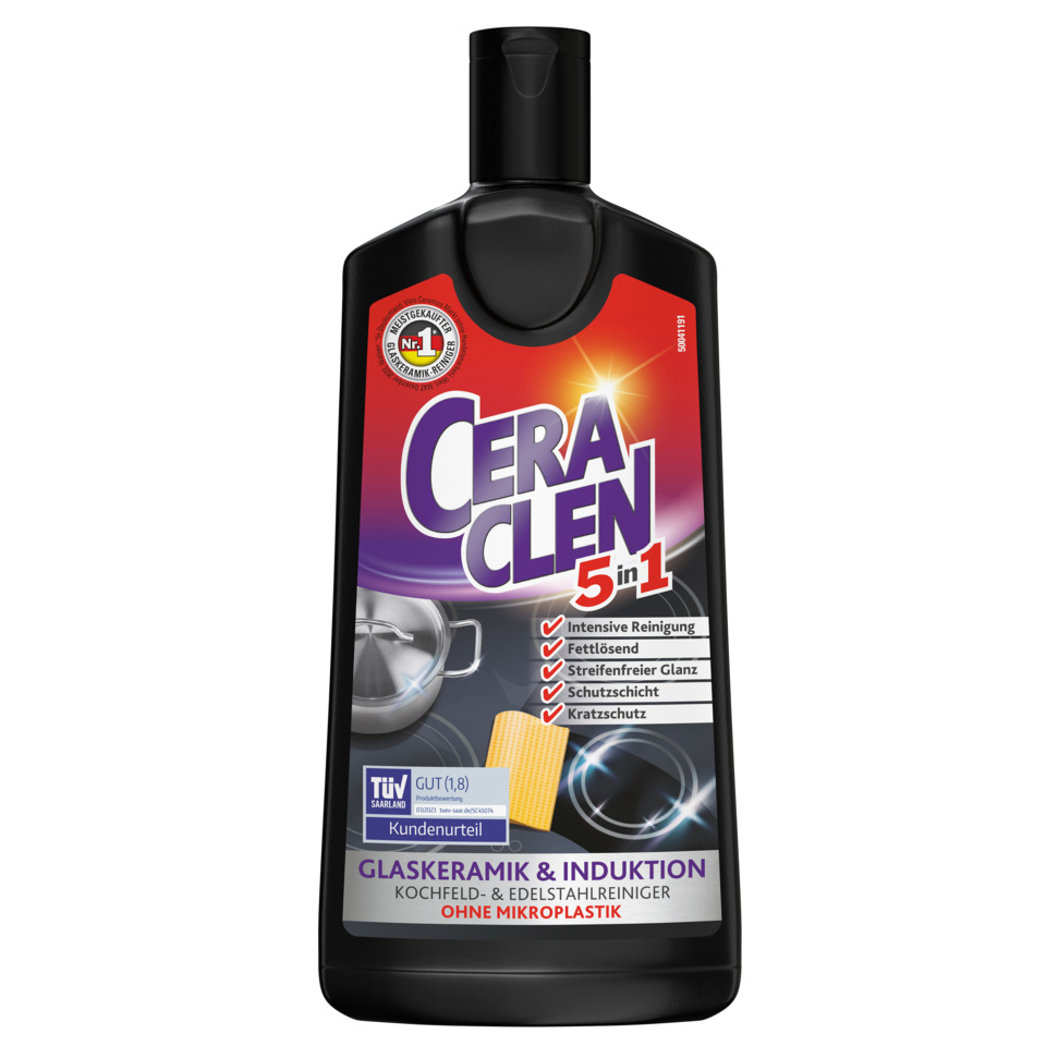 Küchenreiniger, Glaskeramikreiniger, 5-in-1, Induktion, Glaskeramikoberfläche
