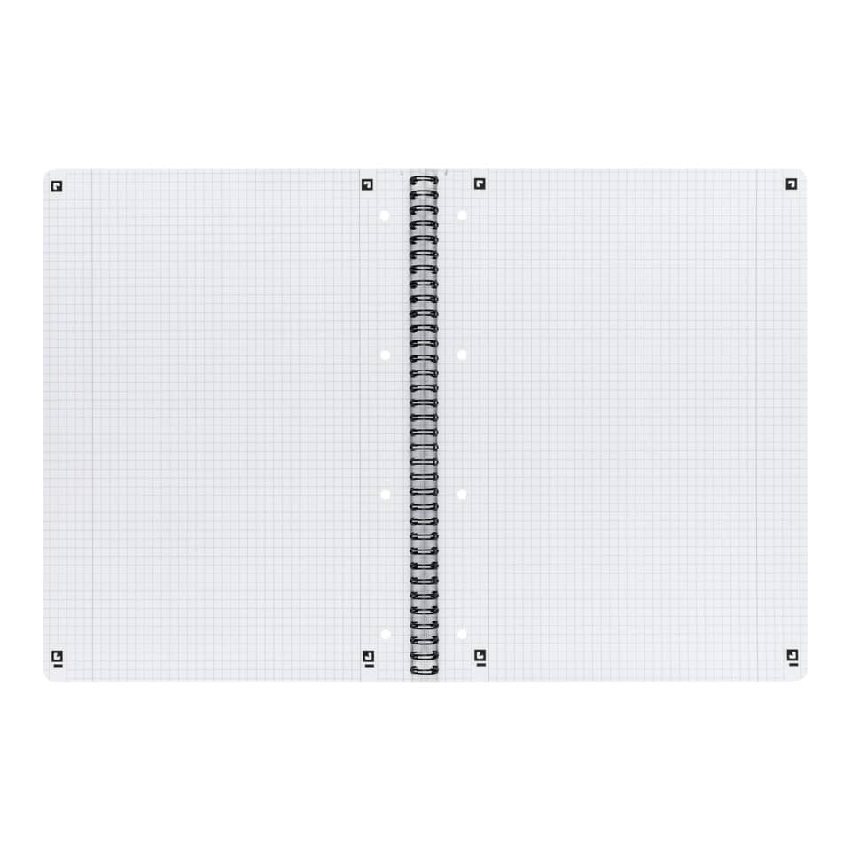 spiral notebook, ring-bound notebook, grid paper, ring binding, notebook