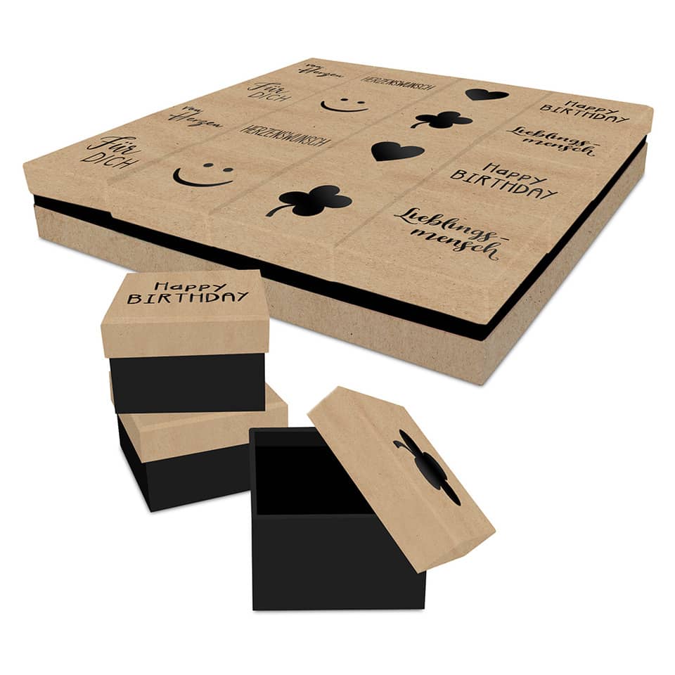 Kartonbox, Geschenkkarton, Geburtstag, Schachteln, Kartonverpackung
