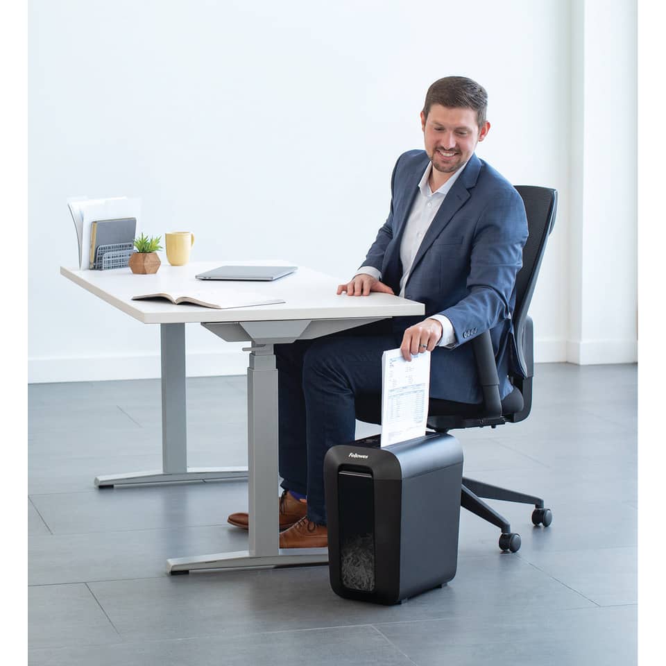 office, man, trolley, receipt, paper