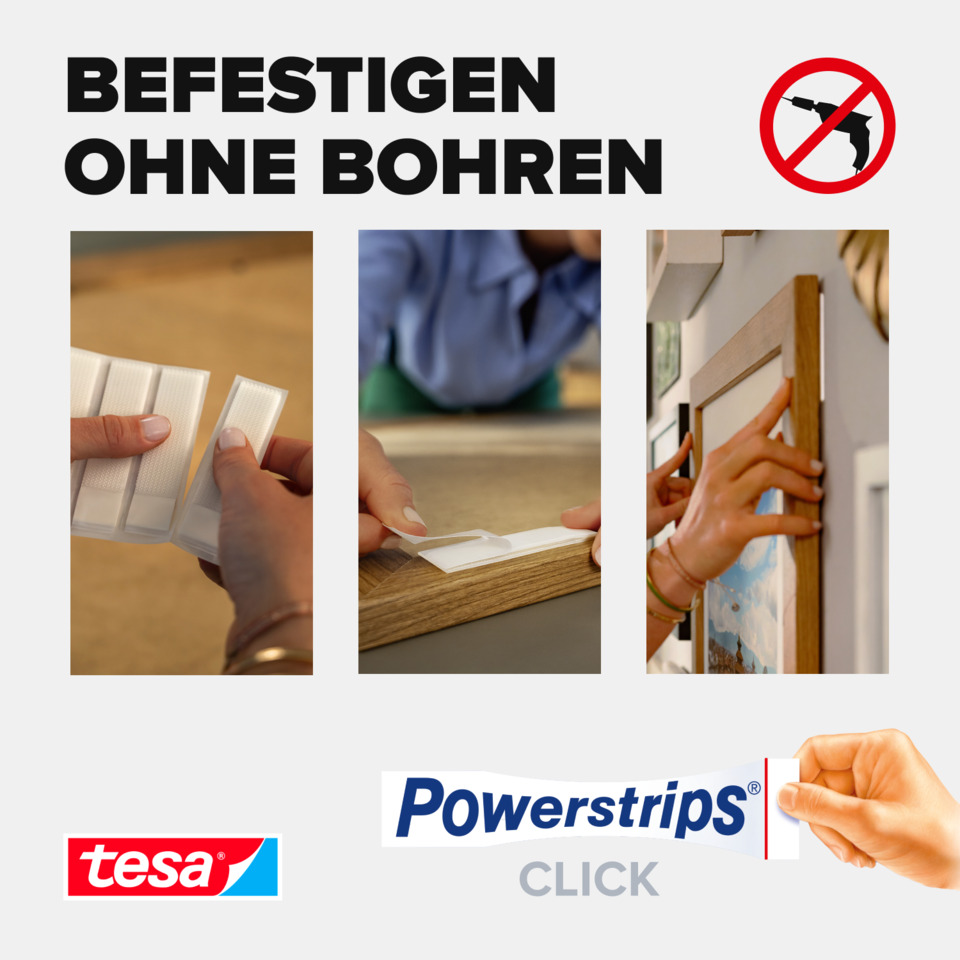 Klebepaste, Schleifpapier, Rahmenmontage, Fotowand, Verschlussband