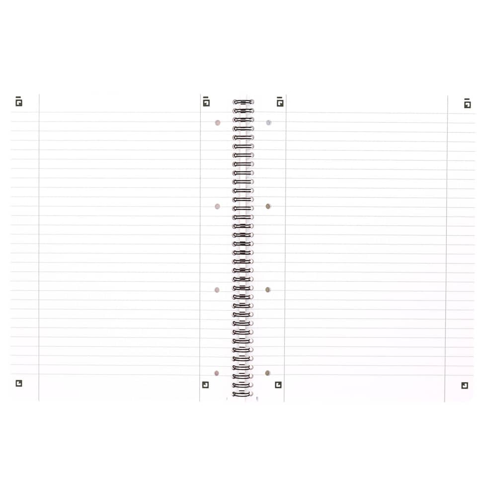 spiral-bound, Notizbuch, Lineatur, Drahtbindung, Mittlerer Rücken