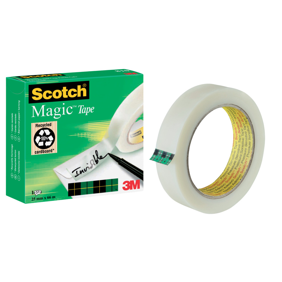 Scotch tape, Magic Tape, transparent tape, recycled cardboard, adhesive film