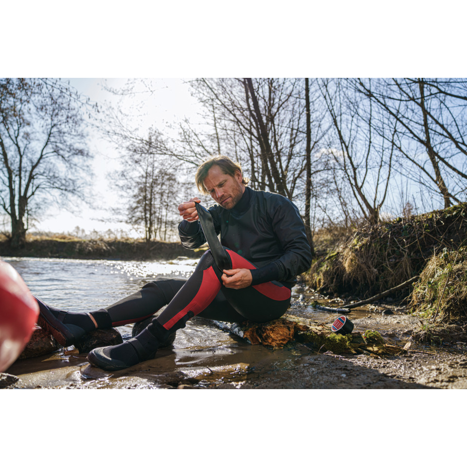 Taucherstiefel, Neoprenanzug, Neoprenhose, Wathose, Schnürband