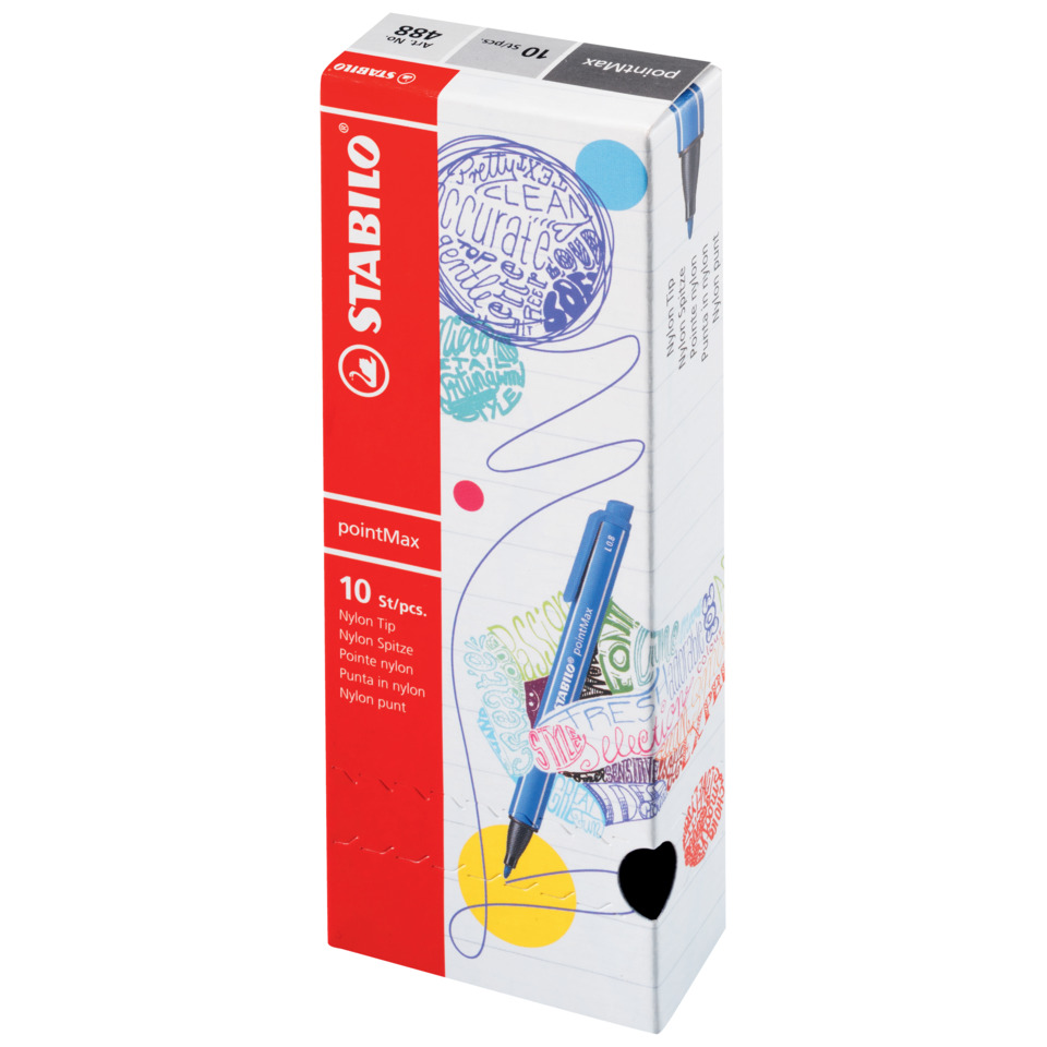 Nylon Spitze, Tintenpatrone, Stabilo, 10 St/pcs, PointMax