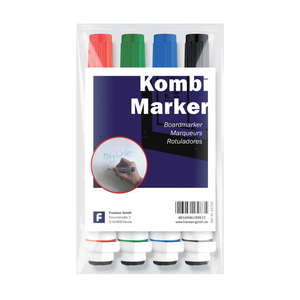 Boardmarker-Set, Markerstifte, Buntstifte, Whiteboard-Marker, 4 Farben