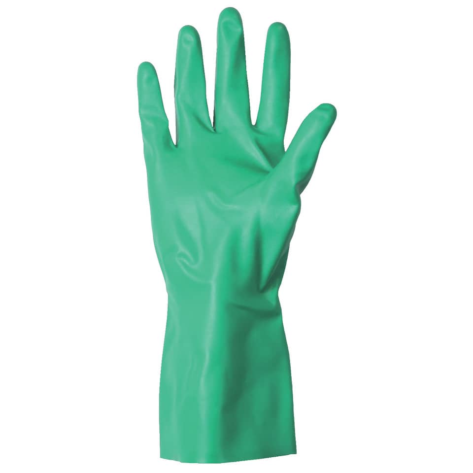 Gummihandschuh, Grün, Langarm, Schutzhandschuh, Latexfrei
