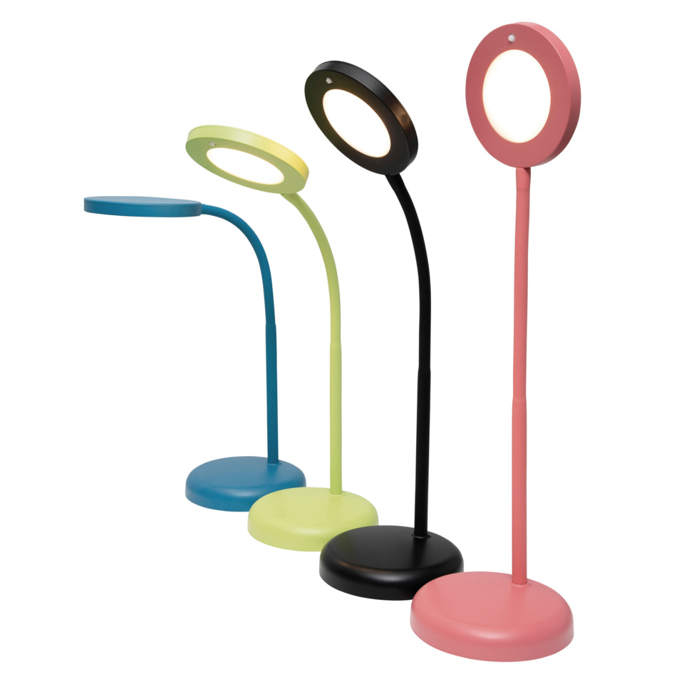 Tischlampe, Lampe, Tischleuchte mit Ring, Moderne Lampe, LED-Lampe
