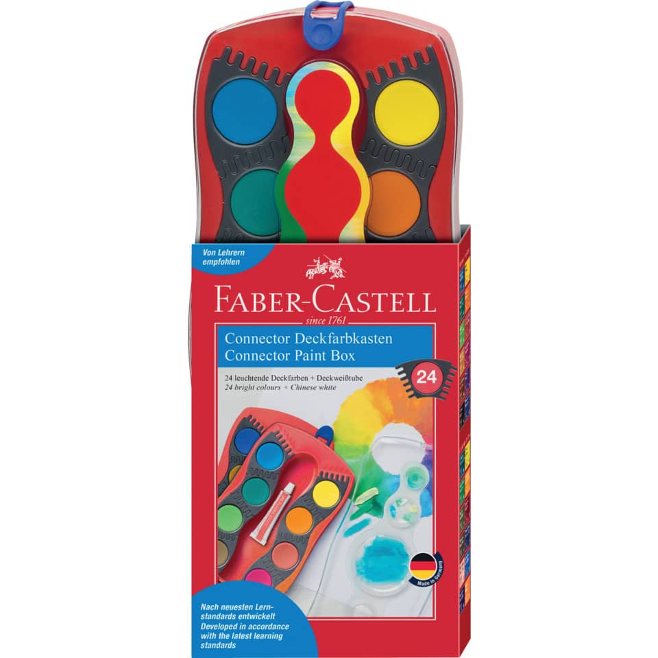 Aquarellfarben, Kunstset, Malkasten, Deckfarben, Pinselhalter