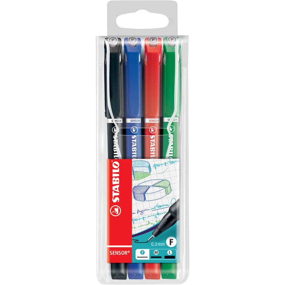 Stifte, Kugelschreiber, Fineliner, Gelstift, Satz
