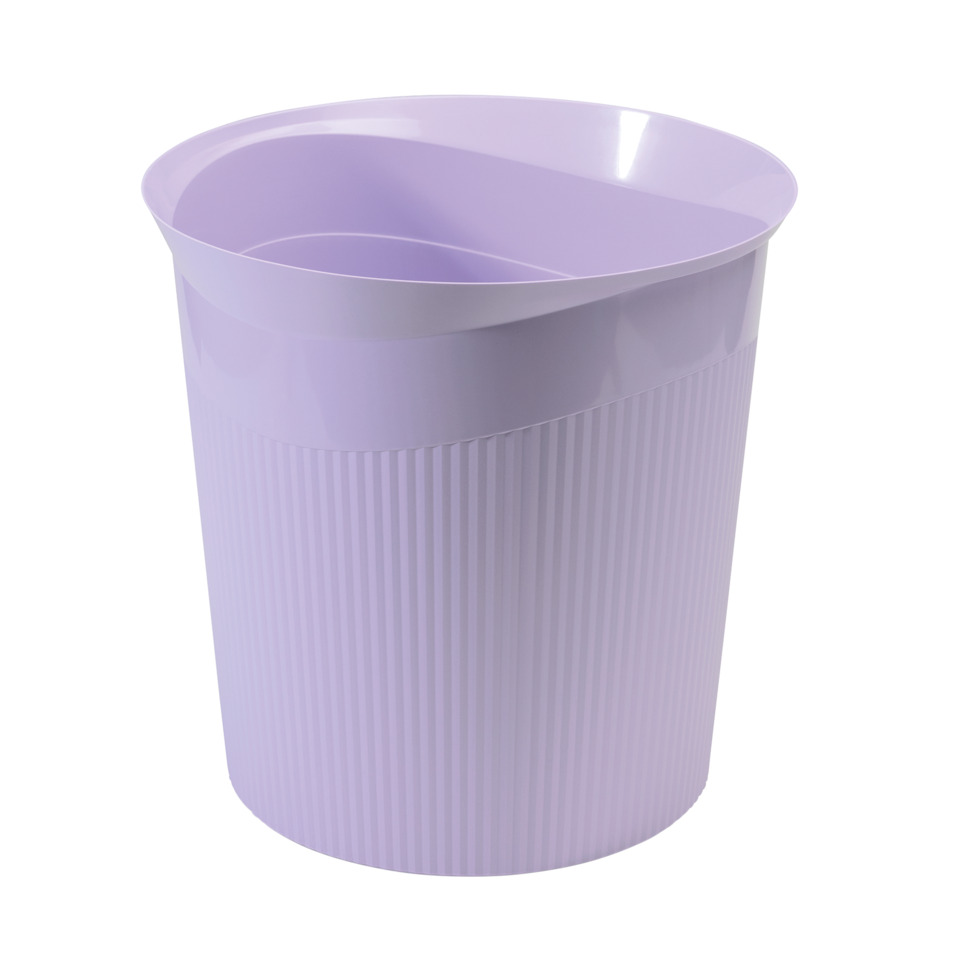Eimer, Becher, Kunststoff, Lila, Rillendesign