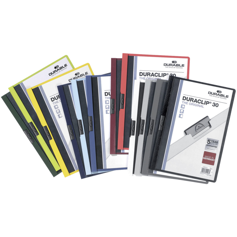 Schreibblockhefter, Kunststoffmappe, Transparente Schutzhülle, Din A4, DURABLE Markenprodukt