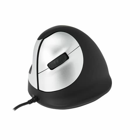 Maus, linkshändig, kabelgebunden, Größe M, schwarz R-Go Tools RGOHELE