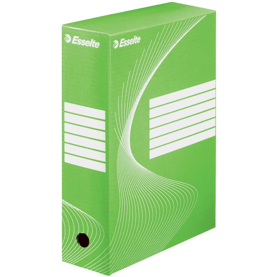 Archiv-Schachtel A4 10cm grün ESSELTE 128424 Kiste, Dateiordner