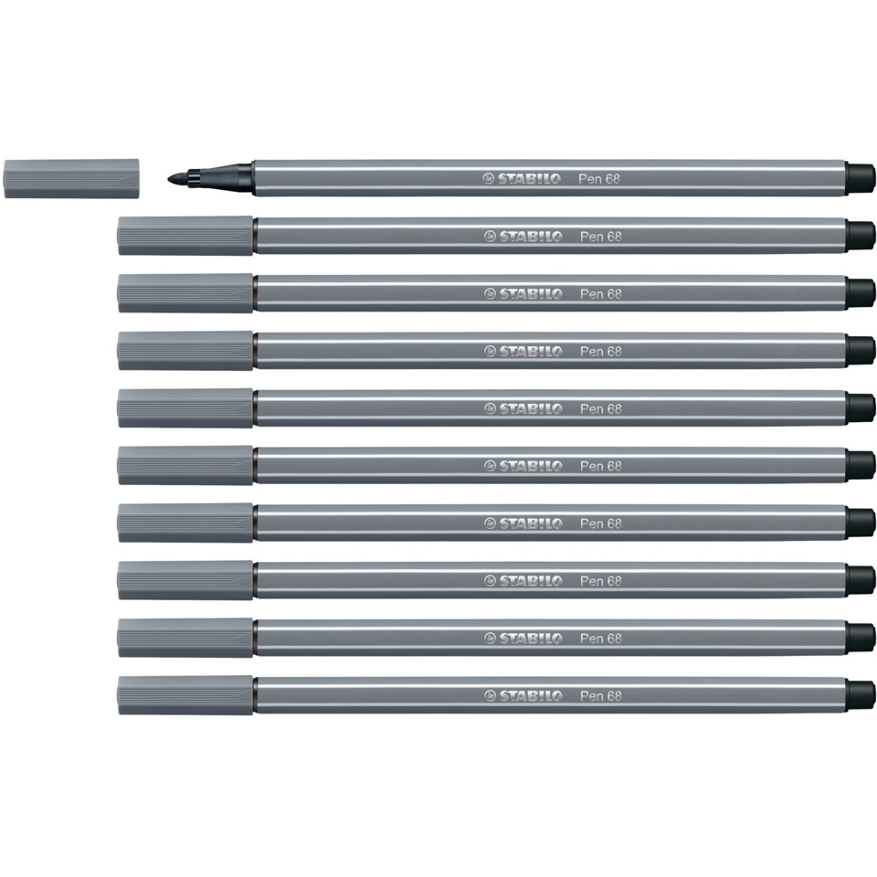Bleistift, Marker, Stabilo, Pen 68?, grau