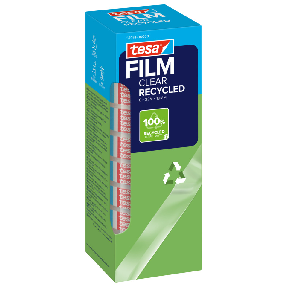 Filmkassette, Recycled, Tesa Film, Transparent, Klebeband-Teil