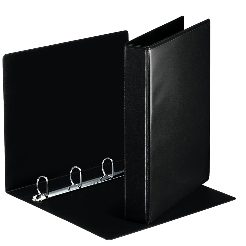 Hefter, Ringbinder, Präsentationshefter, Drei-Ring-Hefter, schwarzer Hefter