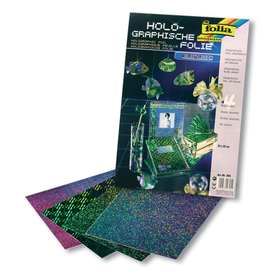 Holografische Folie, Folienbögen, Glitzer, Dekorfolien, Bunte Farben