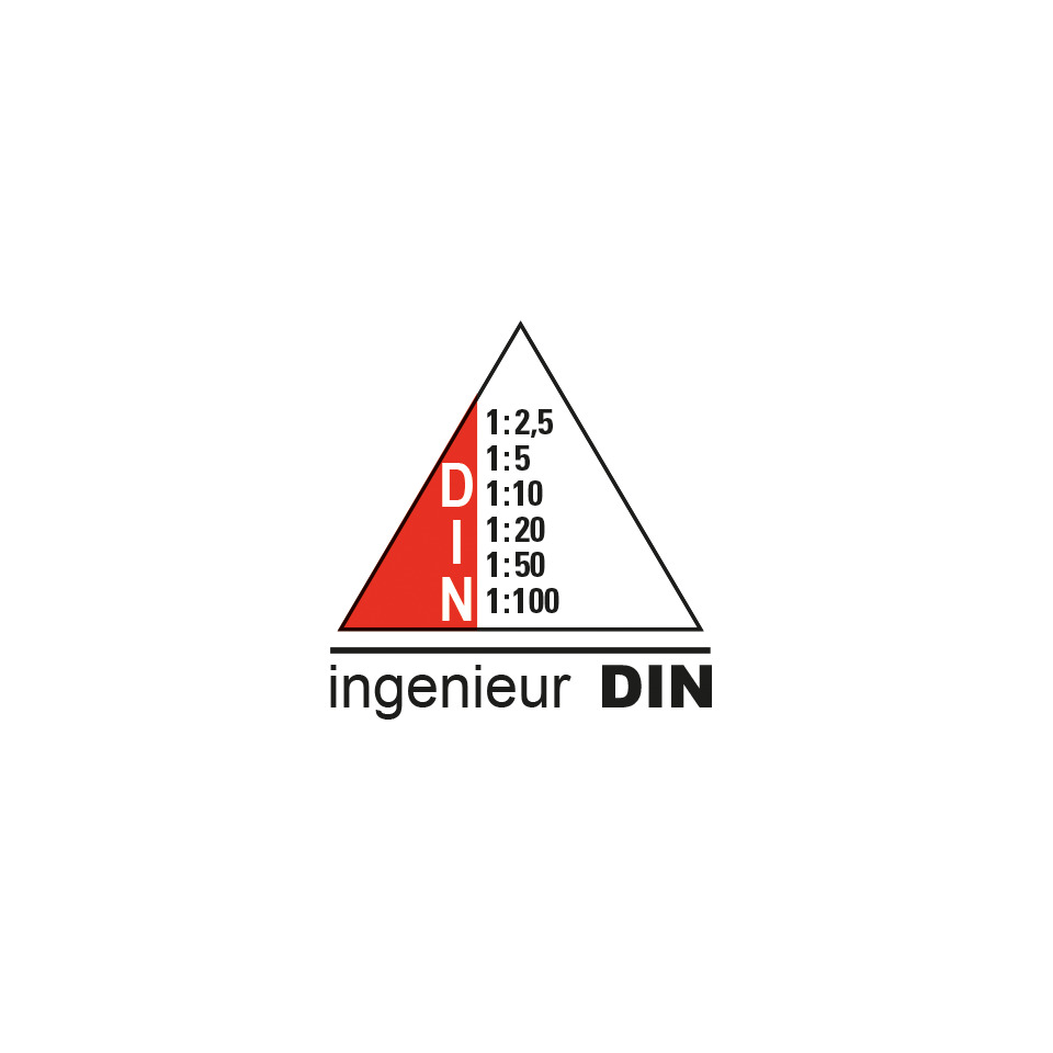 DIN, Engineering, Dreieck, Logo, Rotes Dreieck