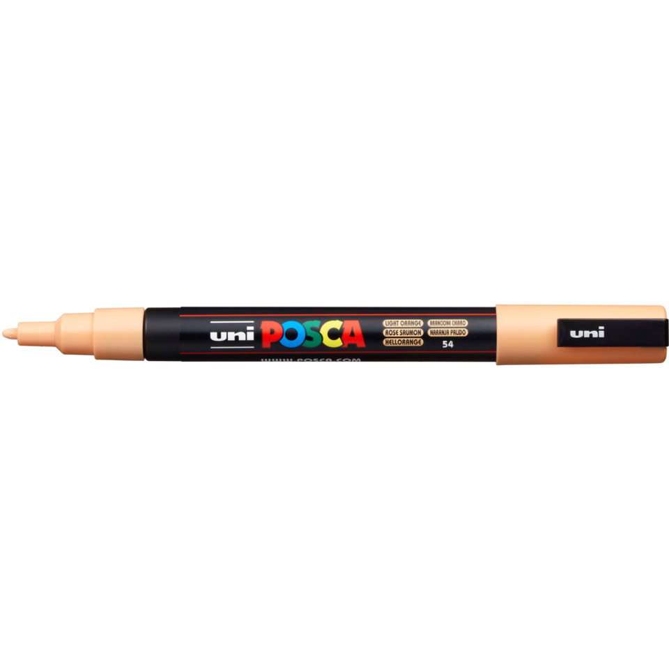 Marker, Permanent marker, Dual tips, Orange cap, Uni Posca
