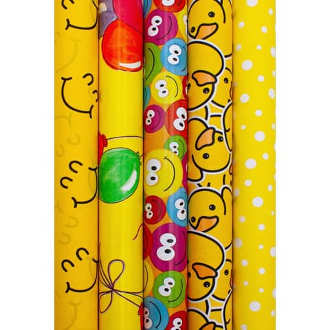 Geschenkpapierrolle, 2 m x 70 cm, sortiert BRAUN+COMPANY 1330-25365/PBS