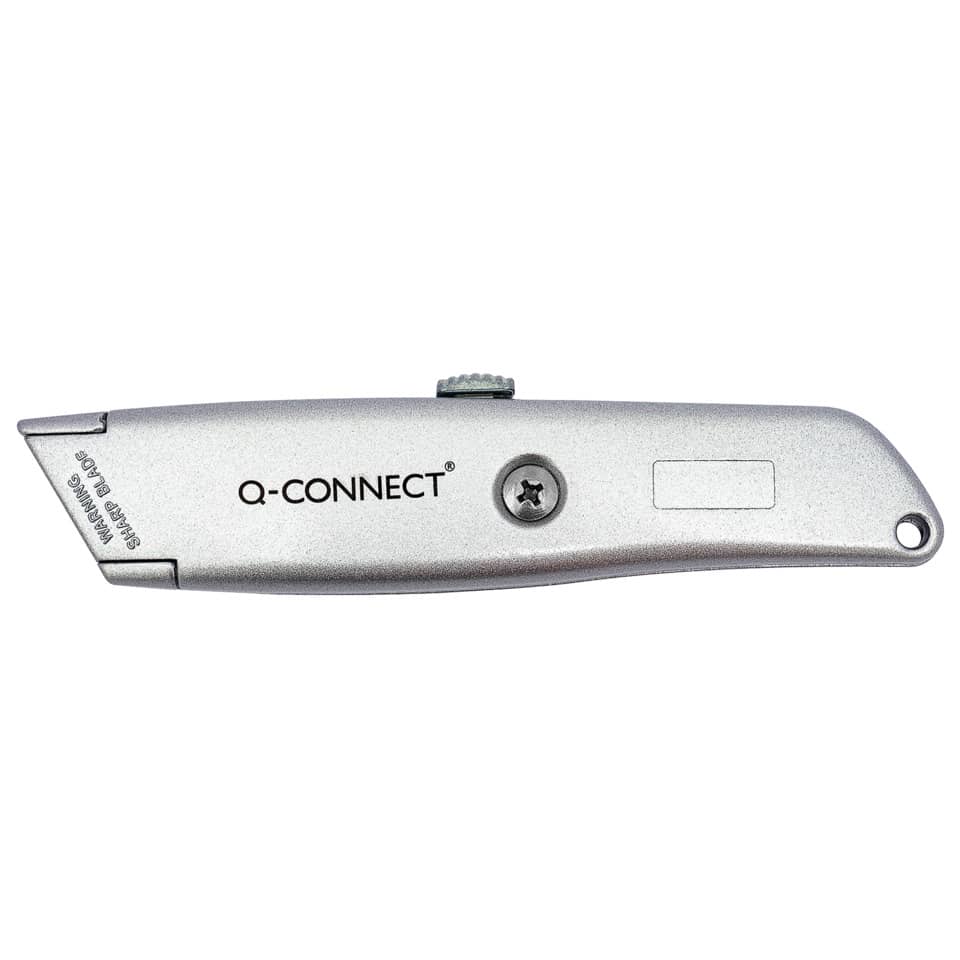 Schneidemesser, Universalmesser, Silber, verstellbare Klinge, ergonomischer Griff