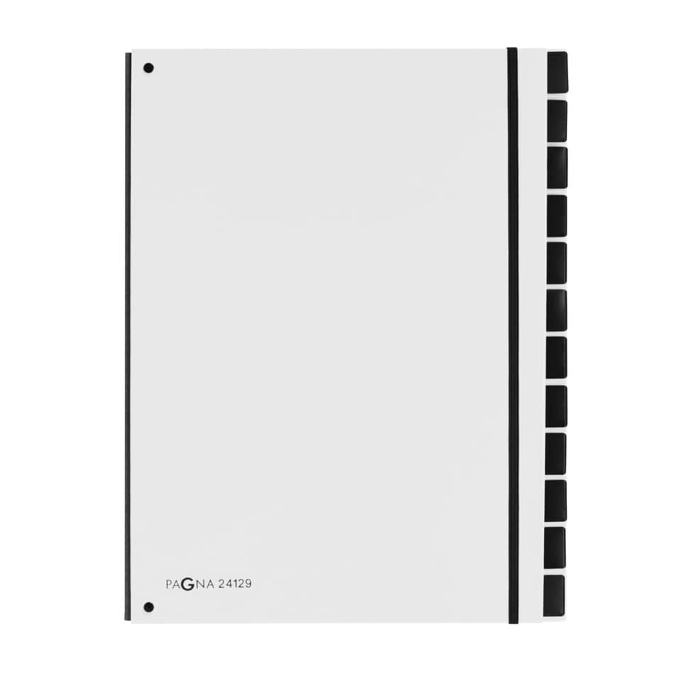 Ringordner, Trennblätter, Kunststoffordner, weißes Cover, A4 Ordner