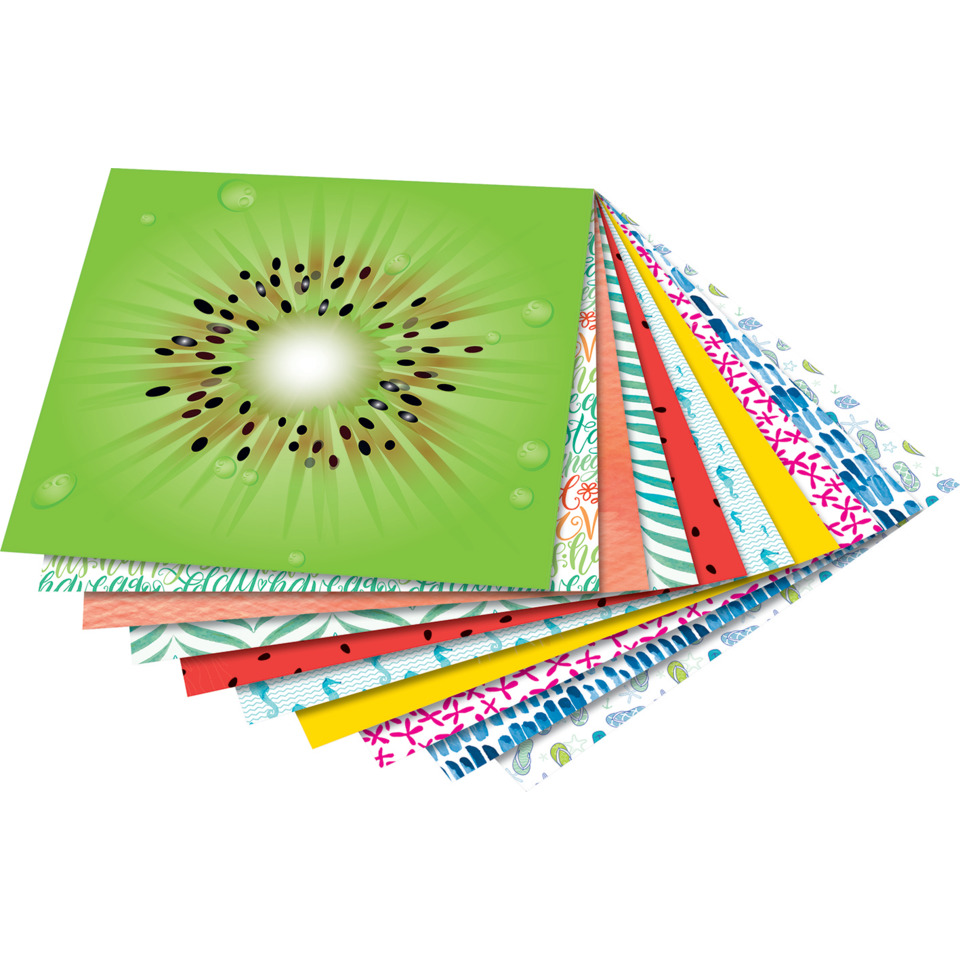 kunterbuntes papiertuch, papierkarten, faltkarten, mustertape, gratulationskarten