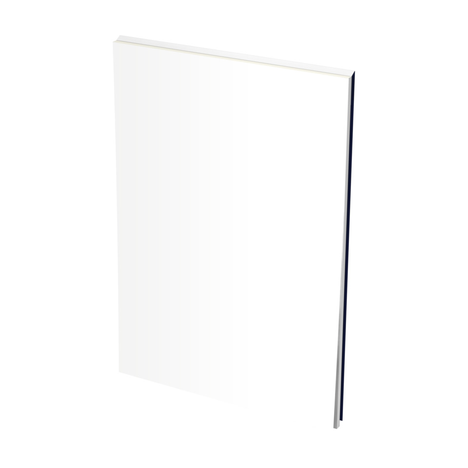 Panel, White, Flat, Türblatt, Schmaler Rand