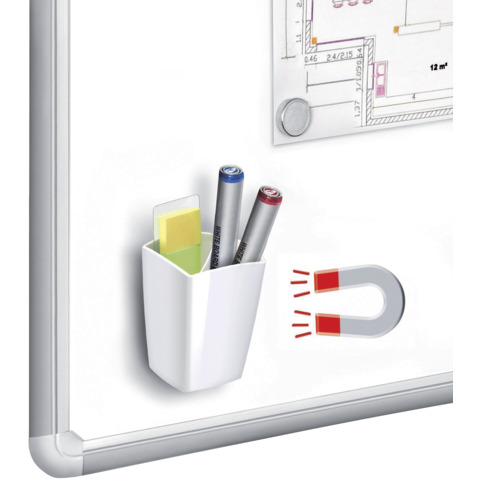 Schreibtischköcher Re-LOOP, magnetisch weiß   530M G CEP 1005310021