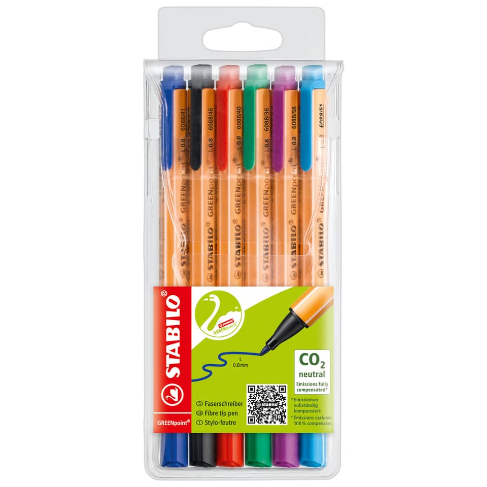 Stabilo Stift, Marker-Set, Pastellfarben, Filzstifte, CO2-neutral