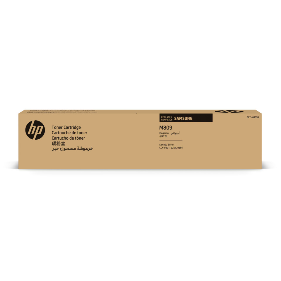 Tonerkarton, HP-Tonerkartusche, M809, Magenta, Etikett