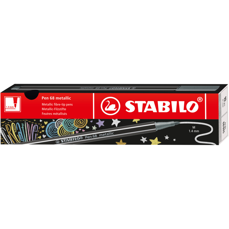 Metallischer Stift, Kugelstift, 1,4 mm, Pen 68 metallic, Stabilo Pen