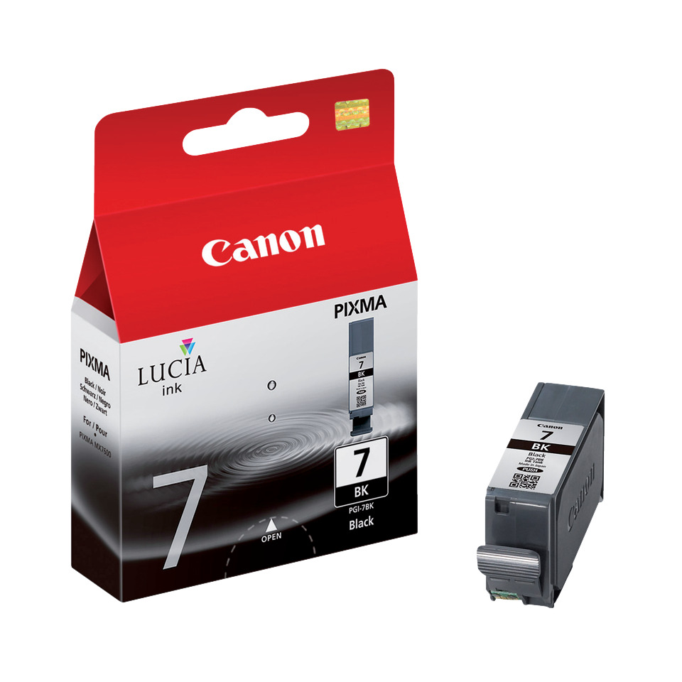 Tintenpatrone, Canon, PGI-7BK, 7 ml, Schwarz