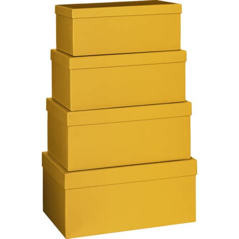 Geschenkkarton Uni, 4-teilig hoch, orange STEWO 52 7845 17