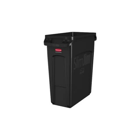 Abfalleimer Slim Jim® 60l rechteckig schwarz RUBBERMAID 1955959