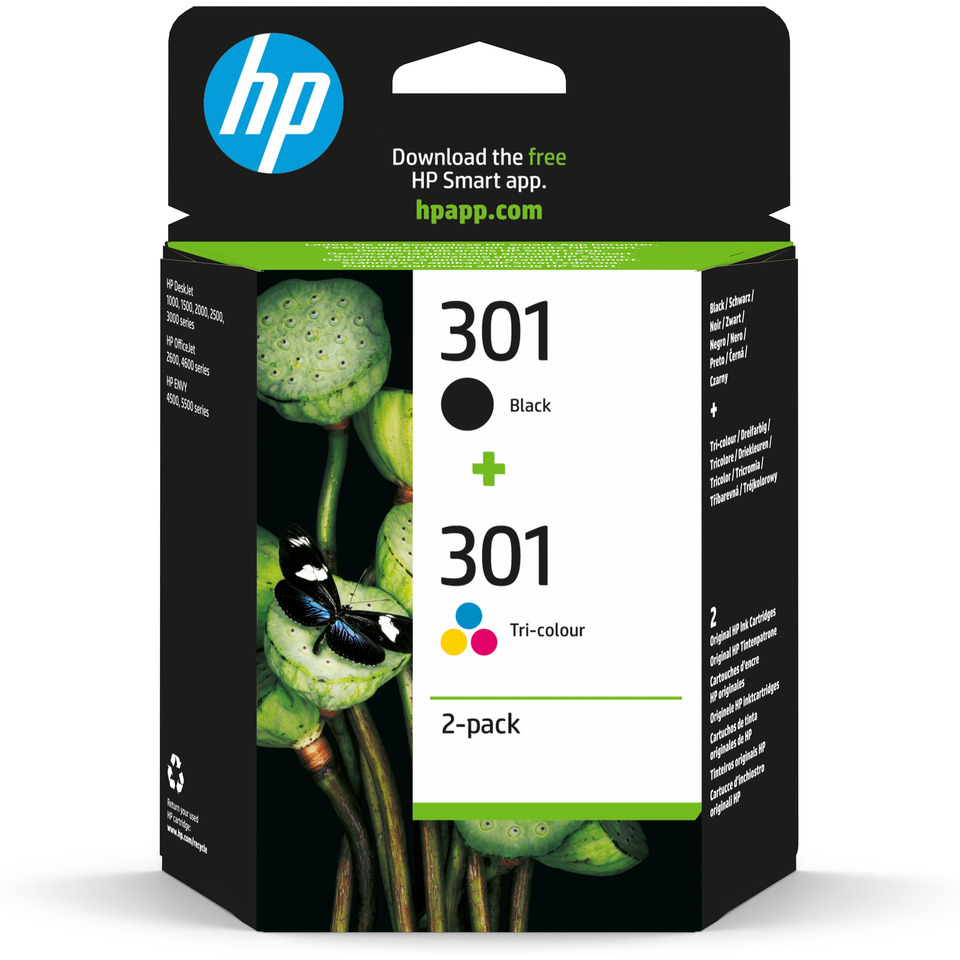 Tintenpatronen, HP Filmpatronen, Druckerzubehör, Black, Tri-Color