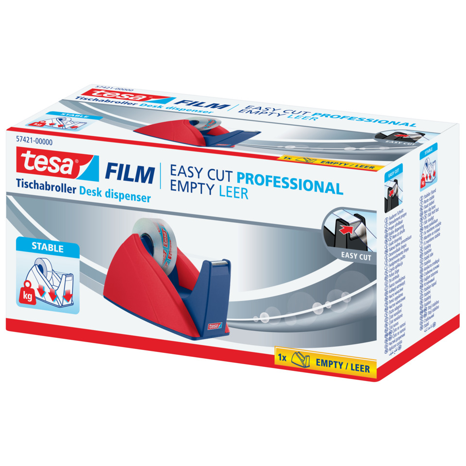 Tischabroller, Desk dispenser, Filma, Transparent, Klebebandabroller