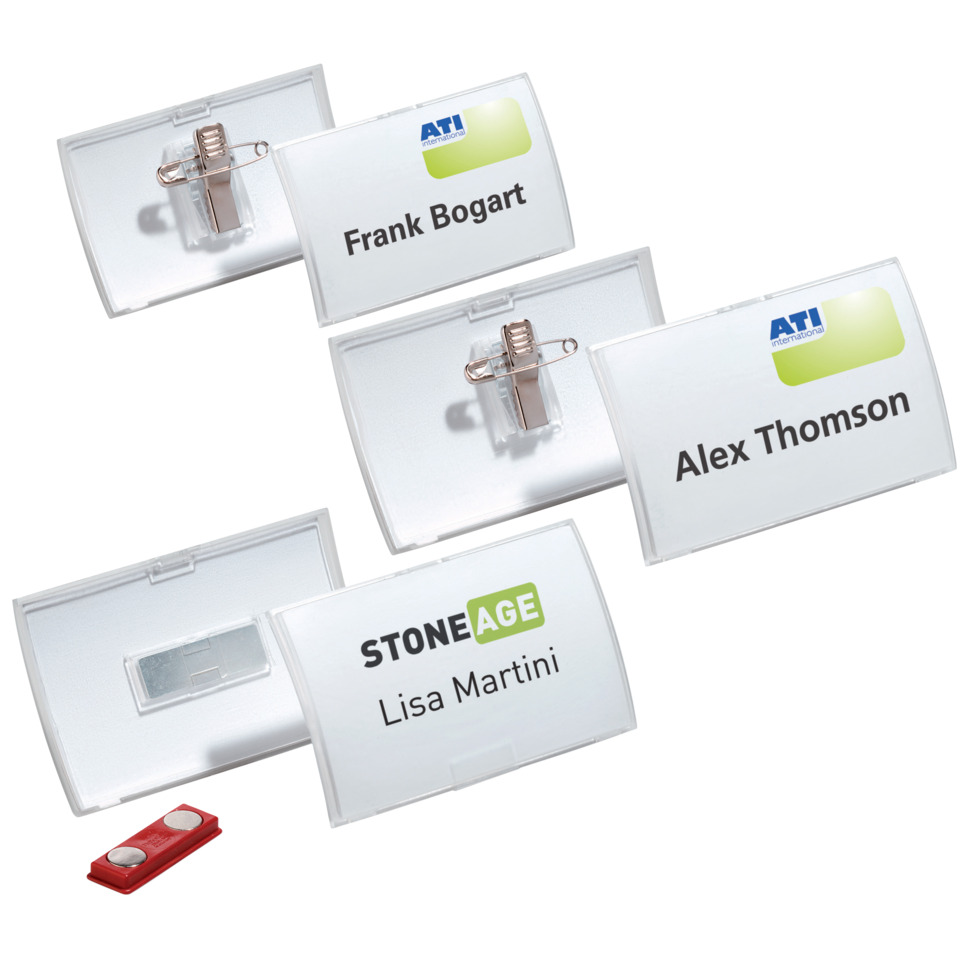 Name-Tag, Namensschild, Trageclip, USB-Stick, Kartenhalter
